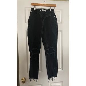 ABERCROMBIE High Rise Curve Love Mom Jean